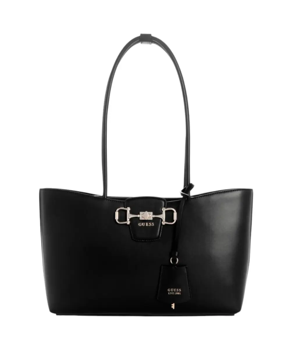 Guess - Γυναικεία Τσάντα Janie Shoulder Bag HWVG991023-BLA Μαύρο