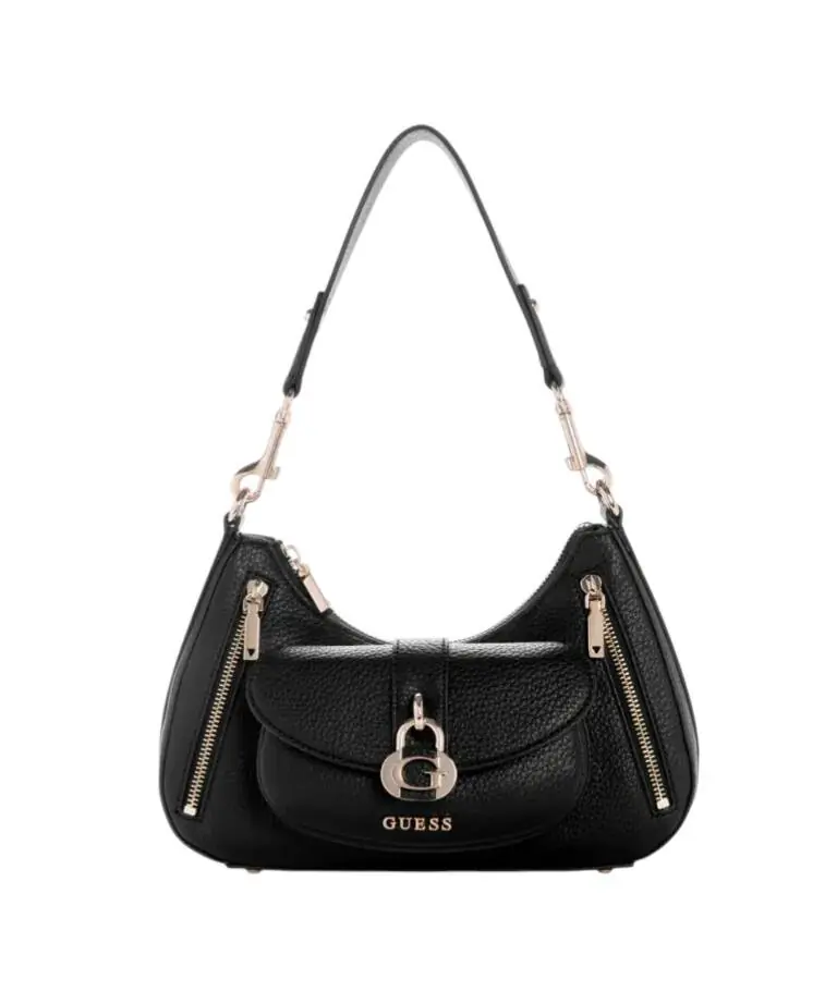 Guess - Γυναικεία Τσάντα Jessa Shoulder Bag HWBG836218-BLA Μαύρο