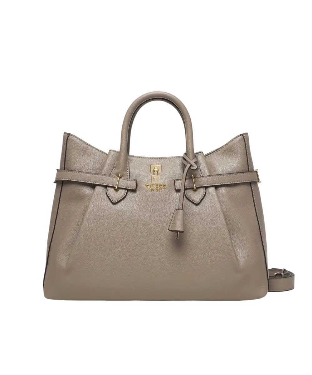 Guess - Γυναικεία Τσάντα Ώμου/Χειρός Yesba Saffiano HWBG7833070-DRT Καφέ