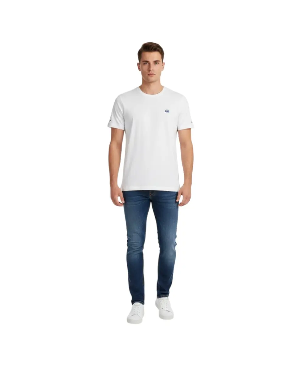 La Martina - Ανδρικό T-Shirt Heritage Regular Fit XMR010-JS206-00001 Λευκό