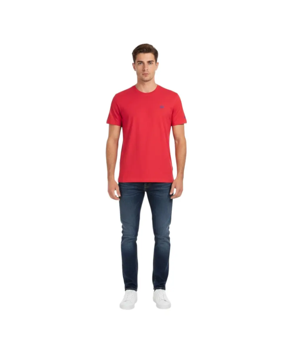 La Martina - Ανδρικό T-Shirt Heritage Regular Fit XMR010-JS206-06005 Κόκκινο