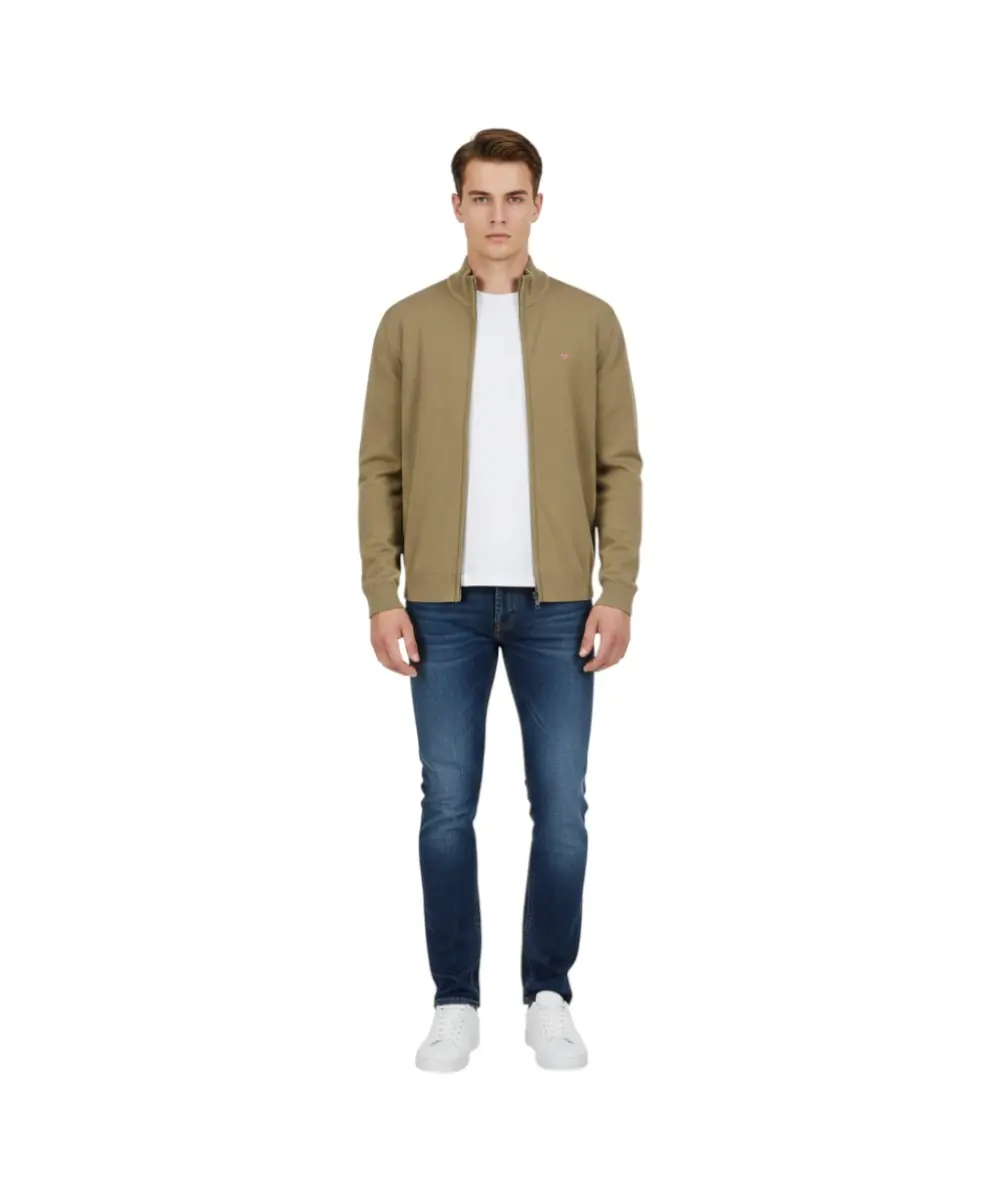 Napapijri - Ανδρική Ζακέτα Πουλόβερ Decatur 2.0 FZ Relaxed Fit NP0A4H0W-G3A Πράσινο