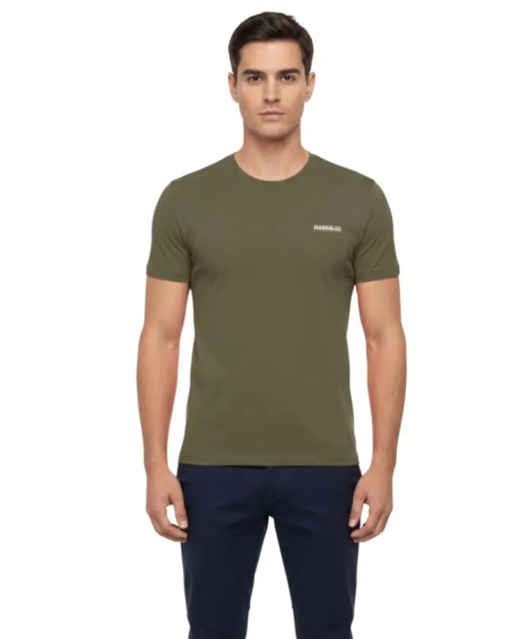 Napapijri - Ανδρικό T-shirt S Smallbox Regular Fit NP0A88TR-G3A Λαδί