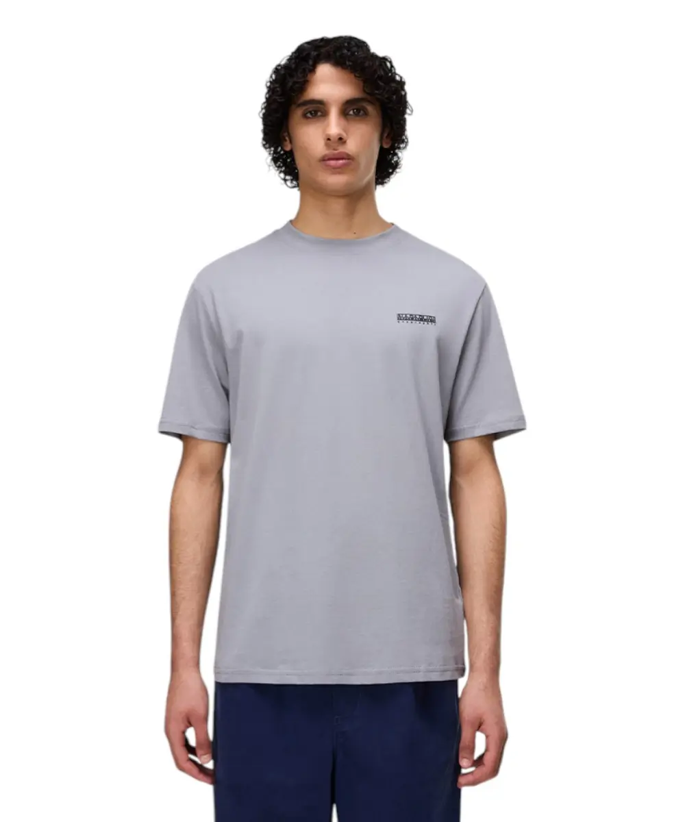 Napapijri - Ανδρικό T-shirt S Smallbox Regular Fit NP0A88TR-HCB Γκρι