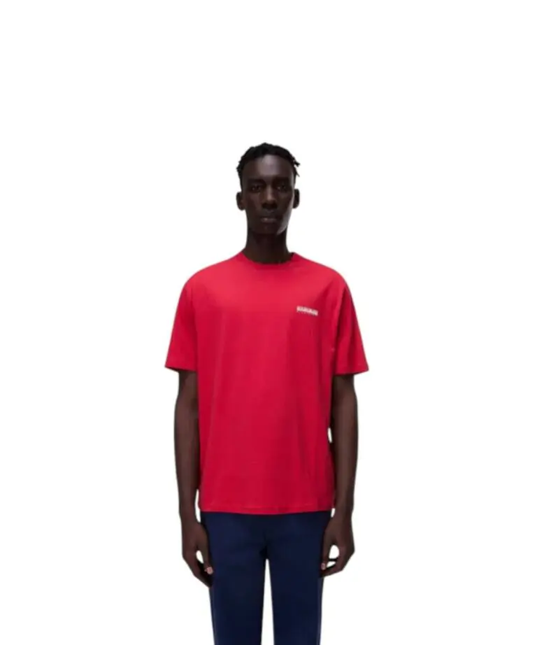 Napapijri - Ανδρικό T-shirt S Smallbox Regular Fit NP0A88TR-RAQ Κόκκινο
