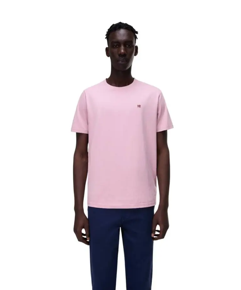 Napapijri - Ανδρικό T-shirt Salis Ss Sum Regular Fit NP0A4H8D-P1T Ροζ