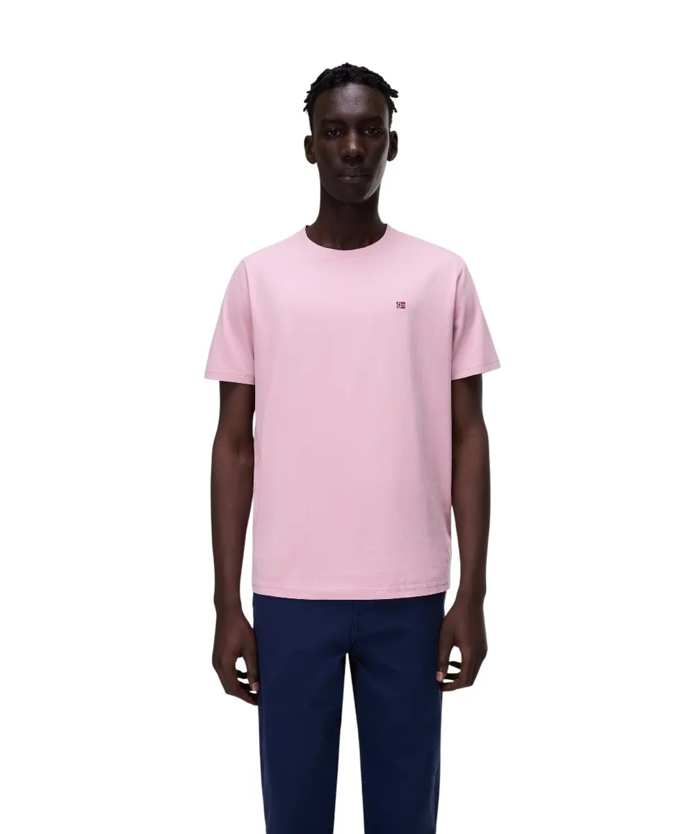 Napapijri - Ανδρικό T-shirt Salis Ss Sum Regular Fit NP0A4H8D-P1T Ροζ