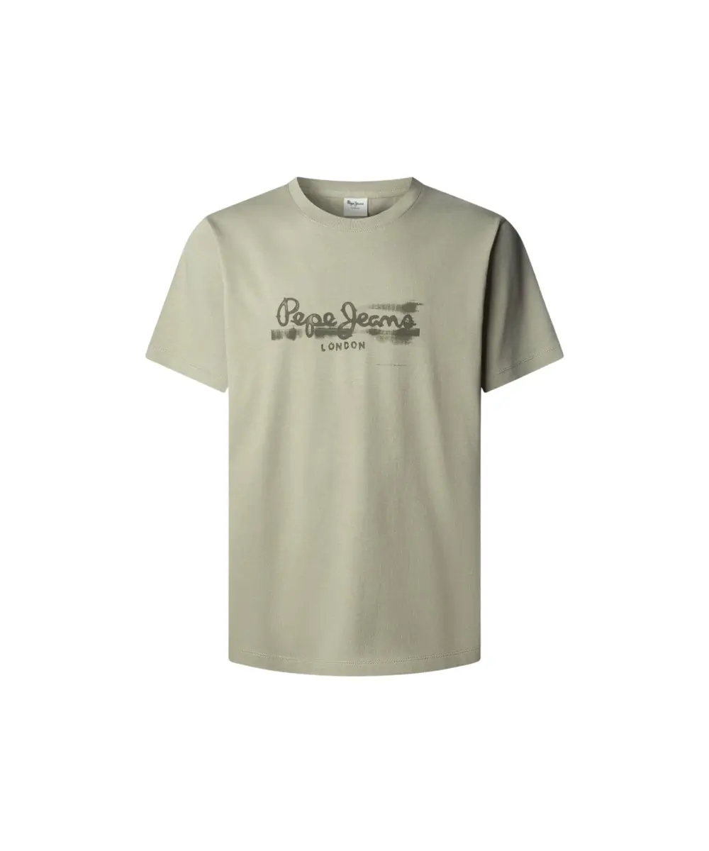 Pepe Jeans - Ανδρικό T-shirt Seasonal Logo Fantasy 3 PM5010292-701 Λαδί