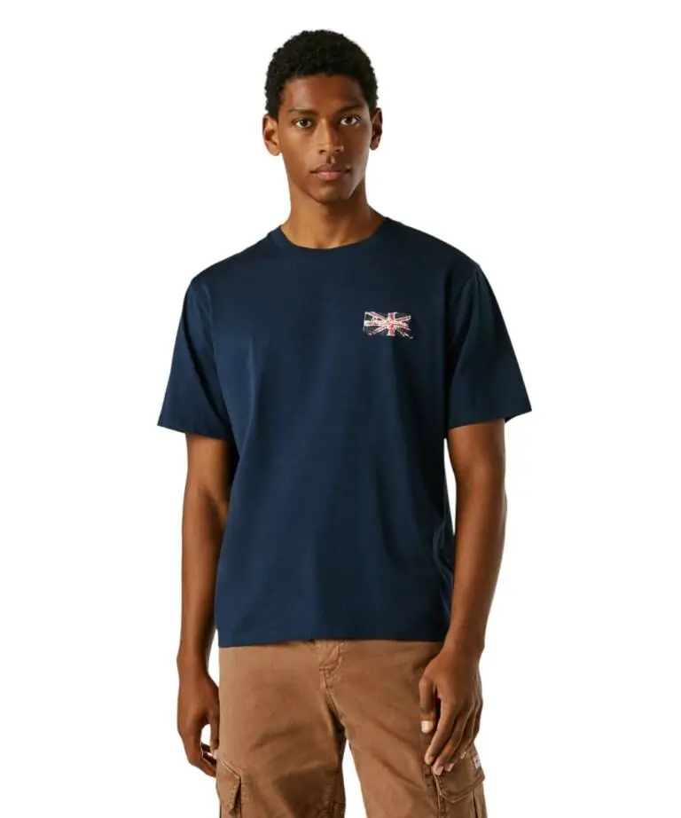 Pepe Jeans - Ανδρικό T-shirt Small Flag PM5010311-594 Μπλε Ναυτικό