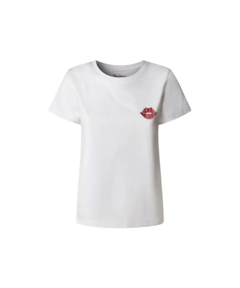 Pepe Jeans - Γυναικείο T-shirt Brule PL5000082-800 Λευκό