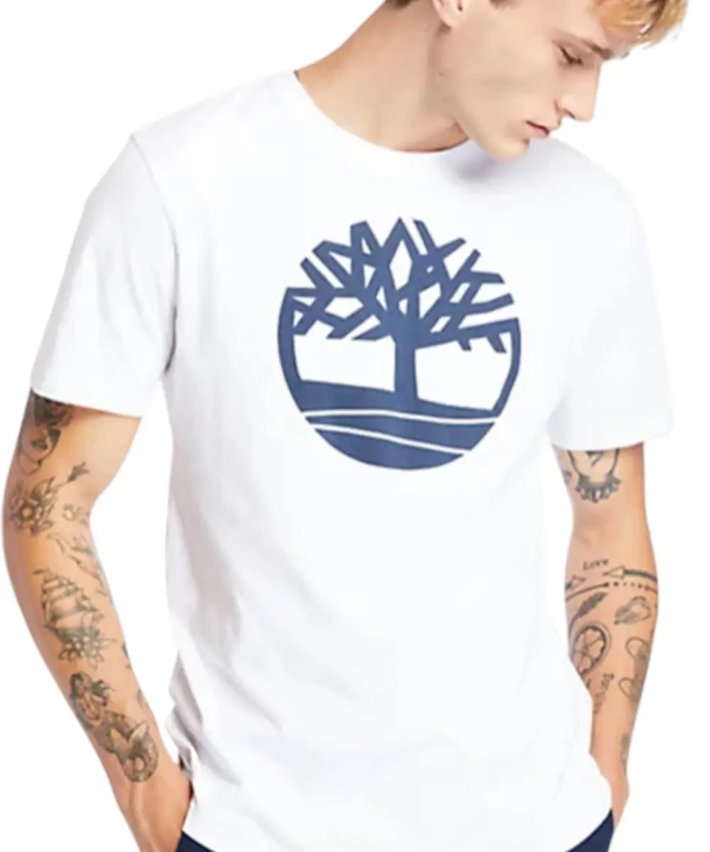 Timberland - Ανδρική Μπλούζα Kennebec River Tree T-shirt TB0A2C2R-100 Λευκό