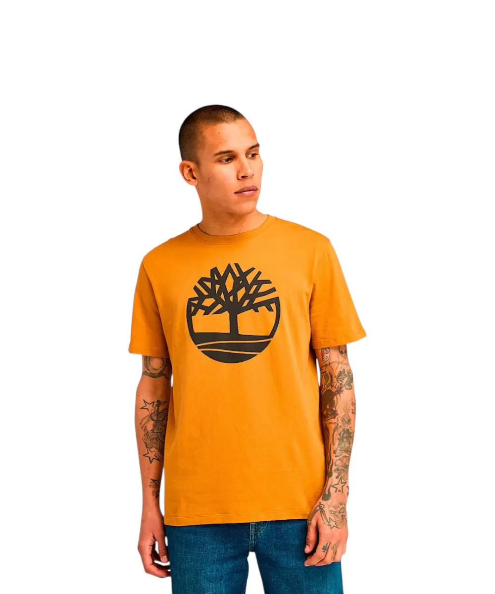 Timberland - Ανδρική Μπλούζα Kennebec River Tree T-shirt TB0A2C2R-P47 Πορτοκαλί Σκούρο