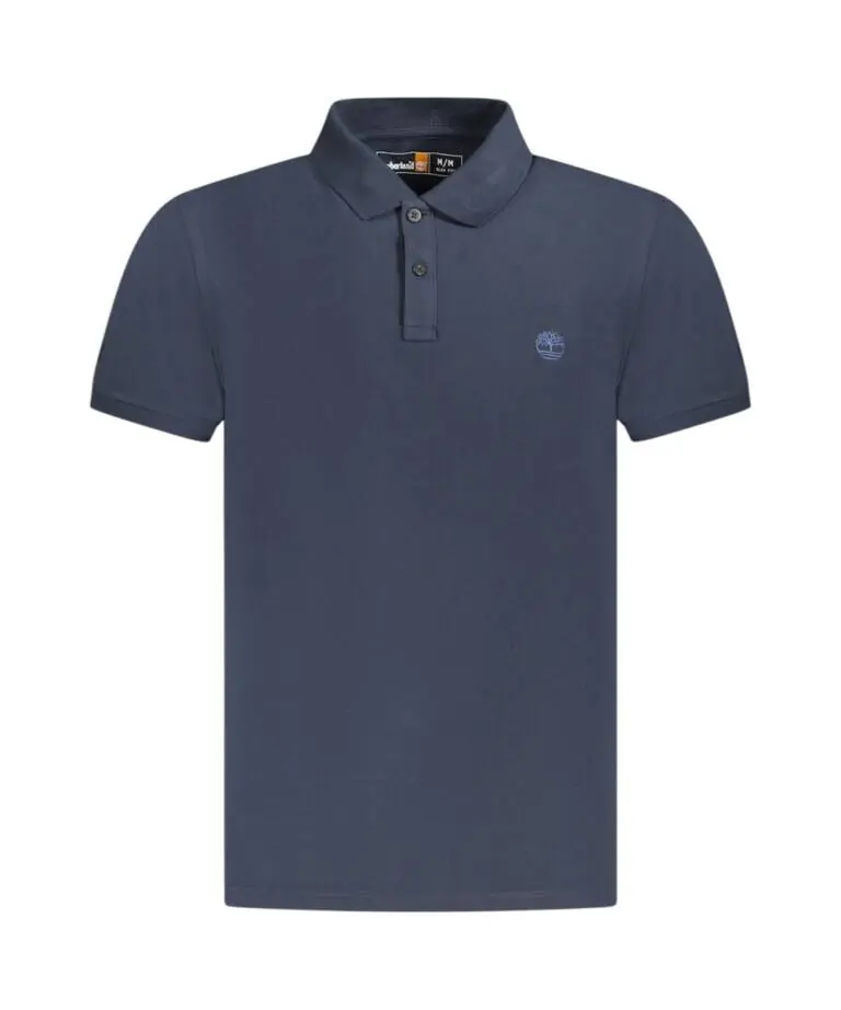 Timberland - Ανδρικό Κοντομάνικο T-shirt Polo Slim Fit Mε Λογότυπο Oyster River TB0A2BS1-Z02 Μπλε