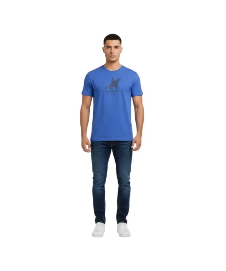 U.S. Grand Polo - Ανδρικό T-shirt Graphic Logo Regular Fit AU02646-3AZZUR Μπλε Ουρανού