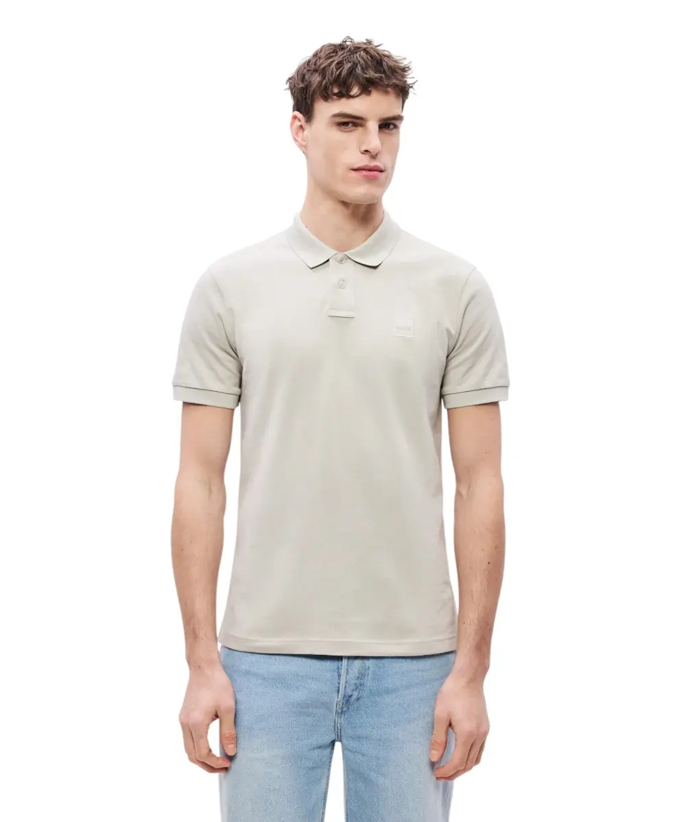 Hugo Boss - Ανδρικό Polo T-shirt Passenger Slim Fit 50507803-070 Μπεζ