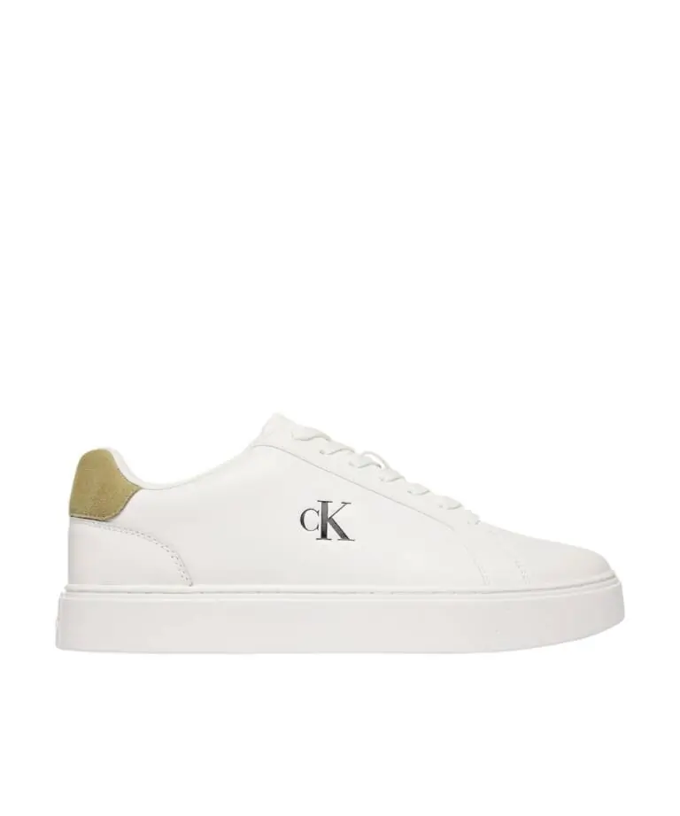 Calvin Klein - Ανδρικά Sneakers Ck Classic Cupsole Laceup Lth YM0YM01435-01V Λευκό
