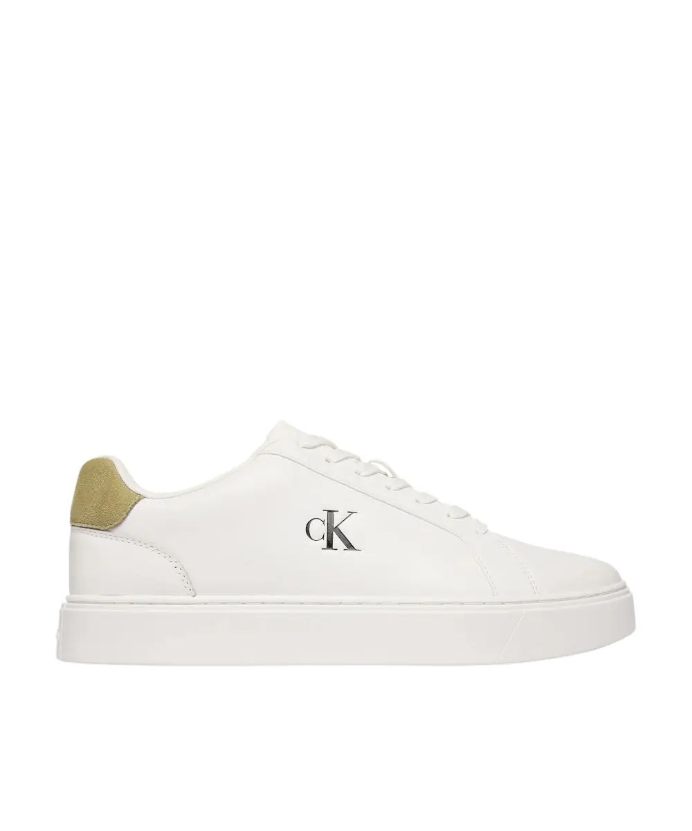 Calvin Klein - Ανδρικά Sneakers Ck Classic Cupsole Laceup Lth YM0YM01435-01V Λευκό