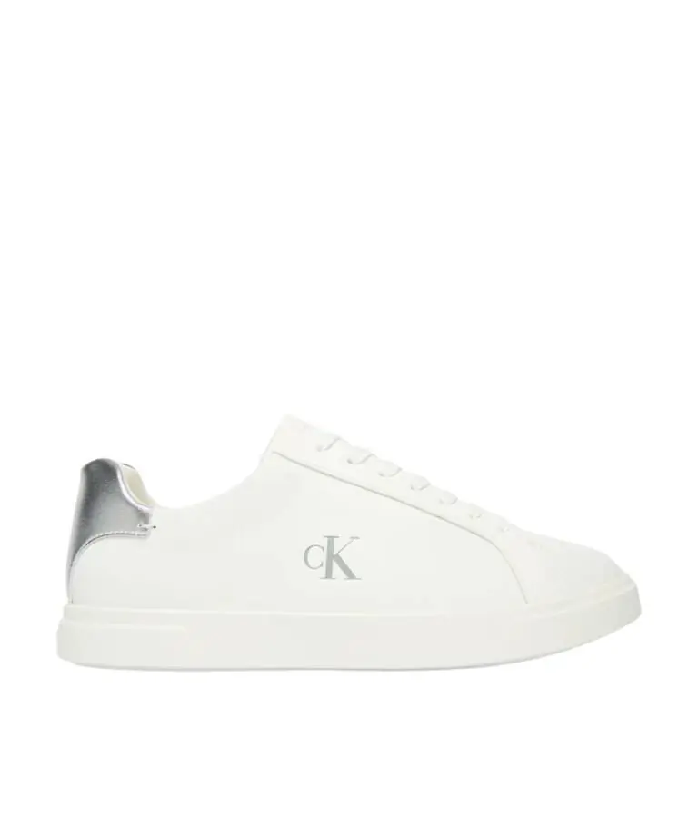 Calvin Klein - Γυναικεία Sneakers Low Pro Cups Laceup Lth Met HW0HW02846-0K8 Λευκό