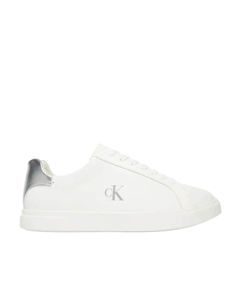 Calvin Klein - Γυναικεία Sneakers Low Pro Cups Laceup Lth Met HW0HW02846-0K8 Λευκό