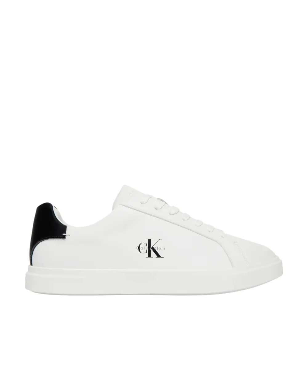 Calvin Klein - Γυναικεία Sneakers Low Pro Cups Lth Ml HW0HW03146-01W Λευκό