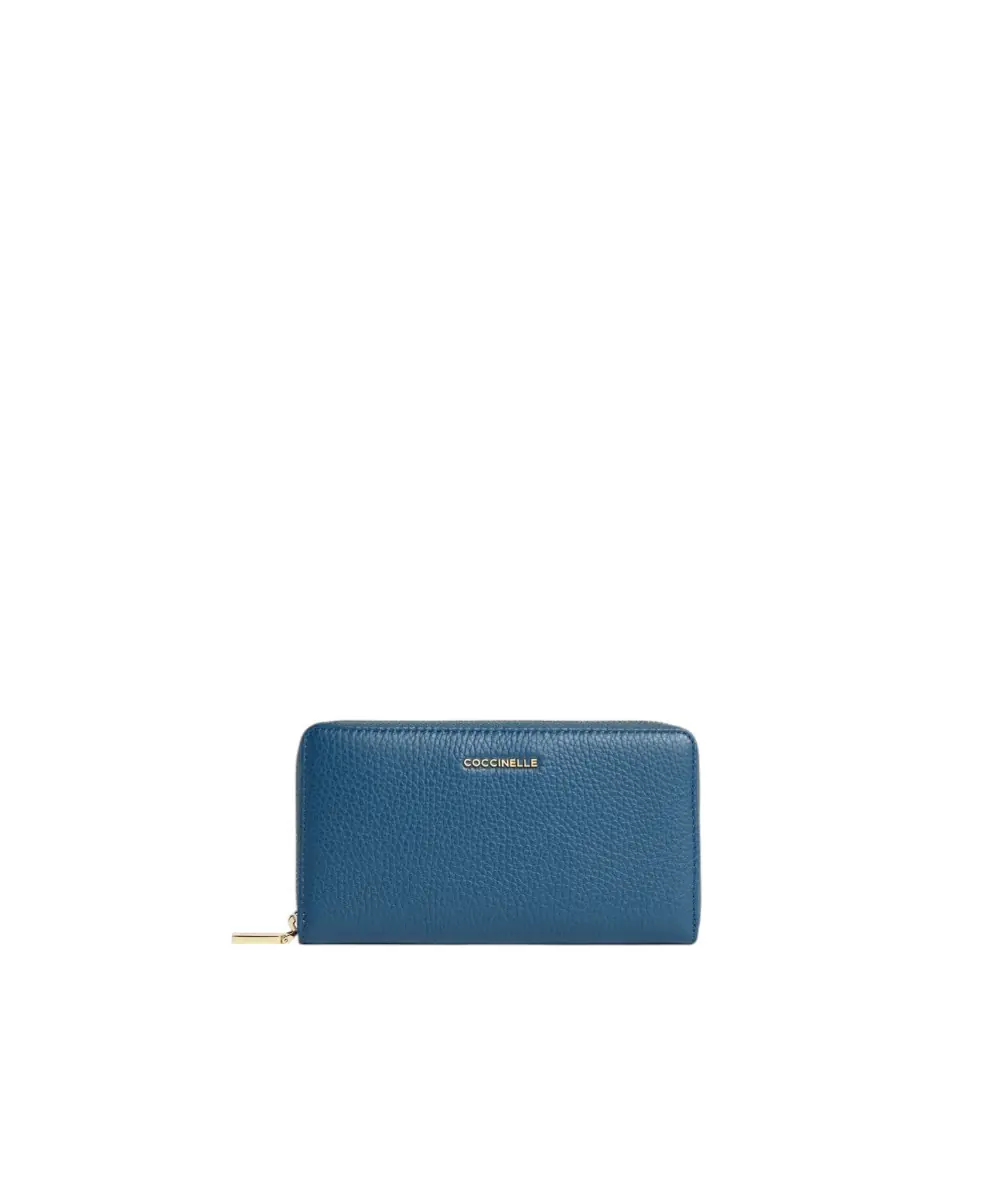 Coccinelle - Γυναικείο Πορτοφόλι Metallic Large E2MW5113201-B27 Μπλε
