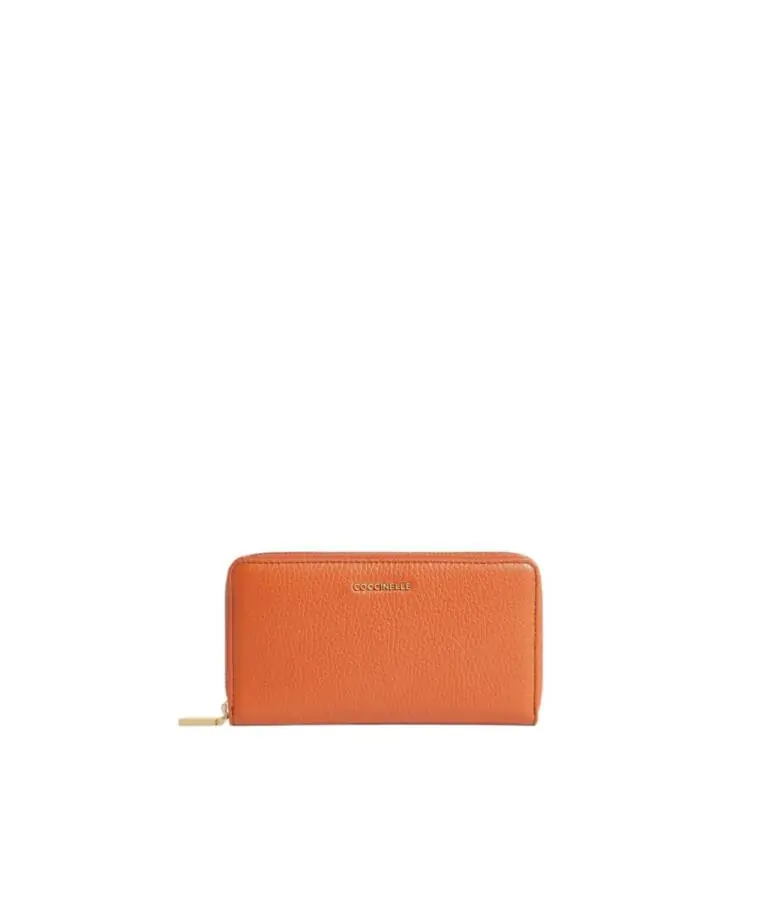 Coccinelle - Γυναικείο Πορτοφόλι Metallic Large E2MW5113201-R41 Πορτοκαλί