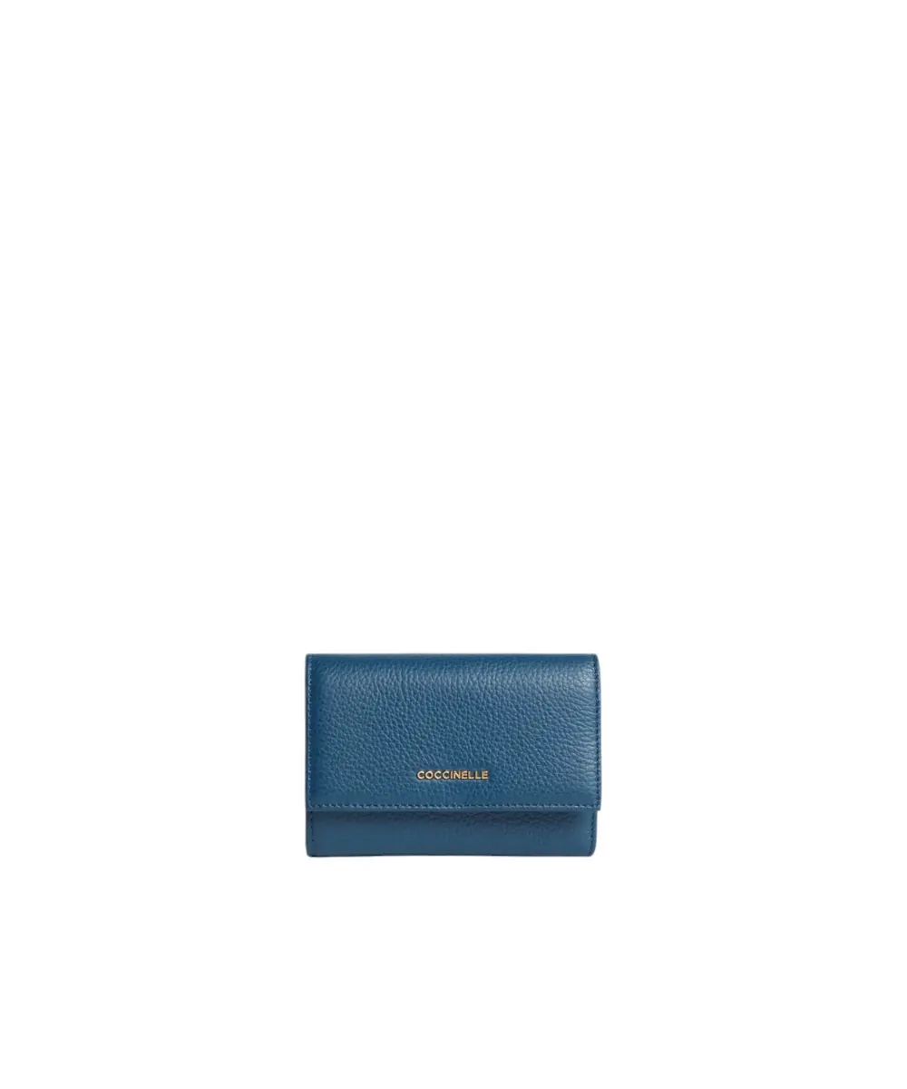 Coccinelle - Γυναικείο Πορτοφόλι Metallic Medium E2MW5116601-B27 Μπλε