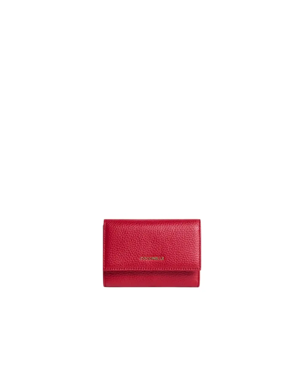 Coccinelle - Γυναικείο Πορτοφόλι Metallic Medium E2MW5116601-R02 Κόκκινο