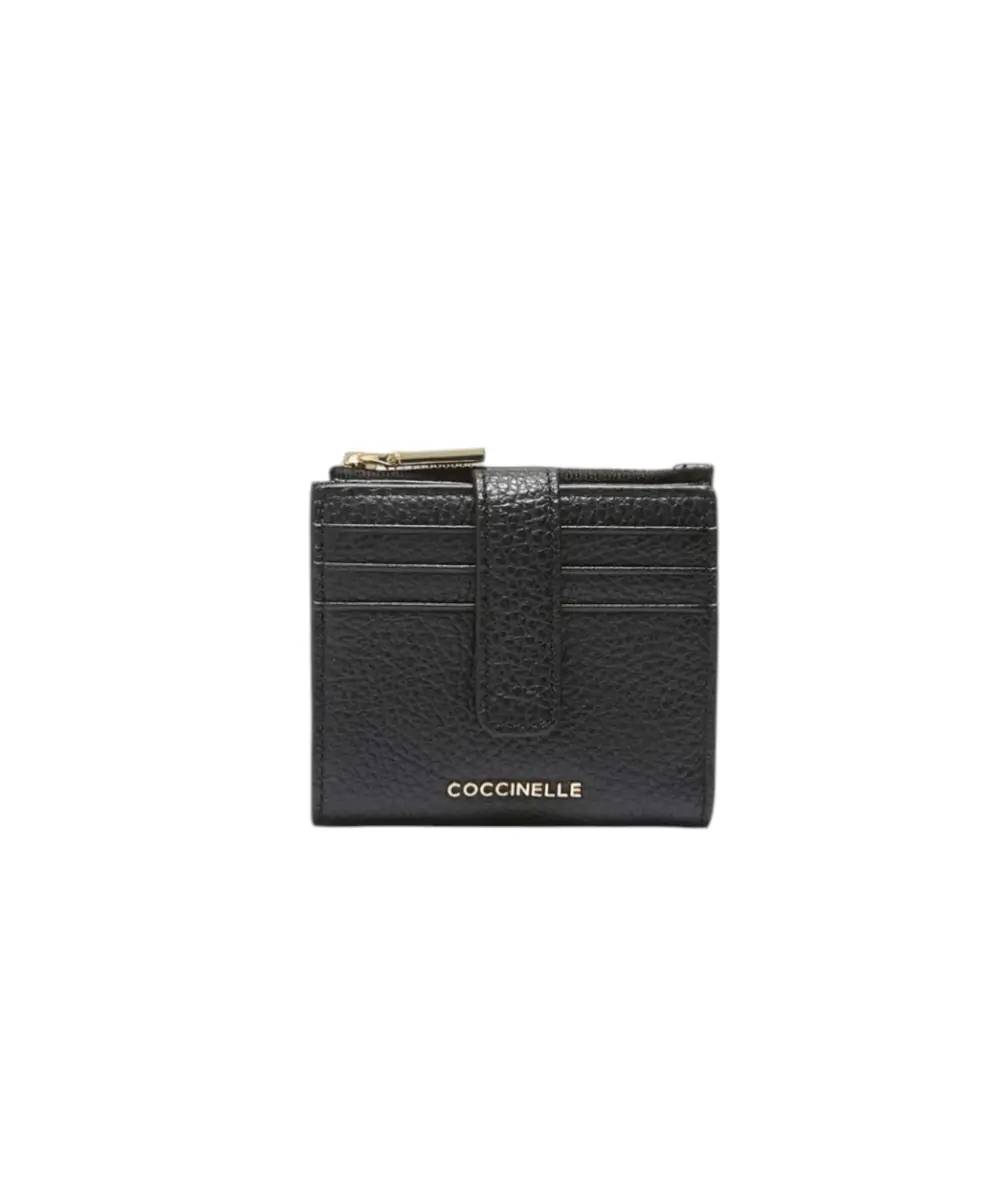 Coccinelle - Γυναικείο Πορτοφόλι Metallic Soft E2MW511F701-001 Μαύρο