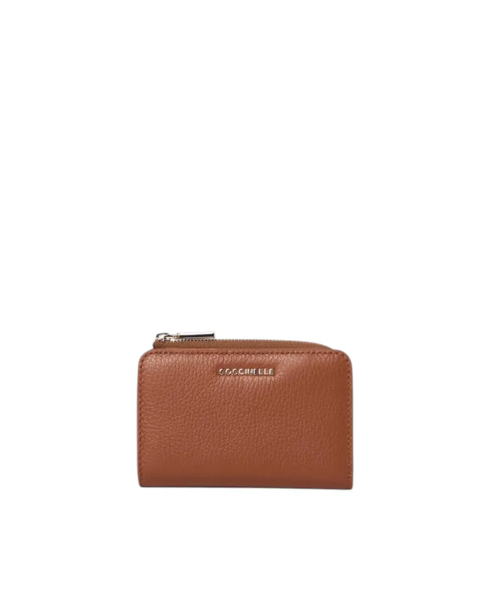 Coccinelle - Γυναικείο Πορτοφόλι Metallic Soft Small E2MW511D101-W11 Καφέ