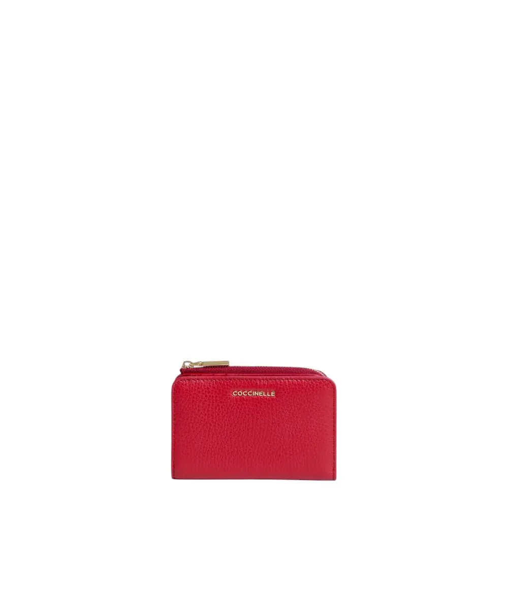 Coccinelle - Γυναικείο Πορτοφόλι Metallic Soft Small E2MW511D101-R02 Κόκκινο