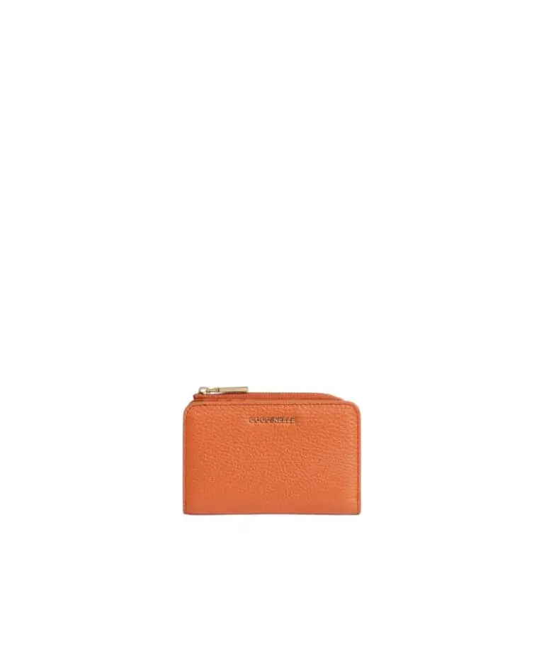 Coccinelle - Γυναικείο Πορτοφόλι Metallic Soft Small E2MW511D101-R41 Πορτοκαλί