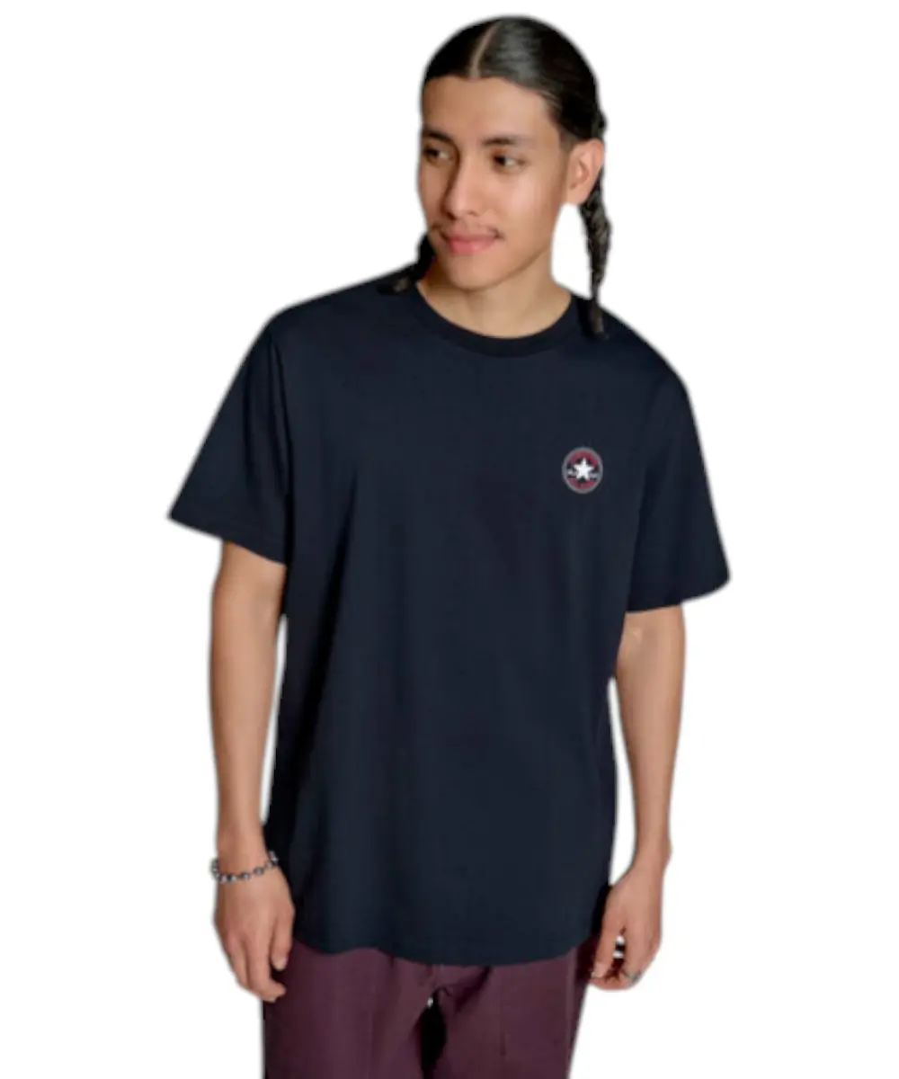 Converse - Ανδρικό T‑shirt Chuck Print Tee Standar Fit CVM5T565-001 Μαύρο