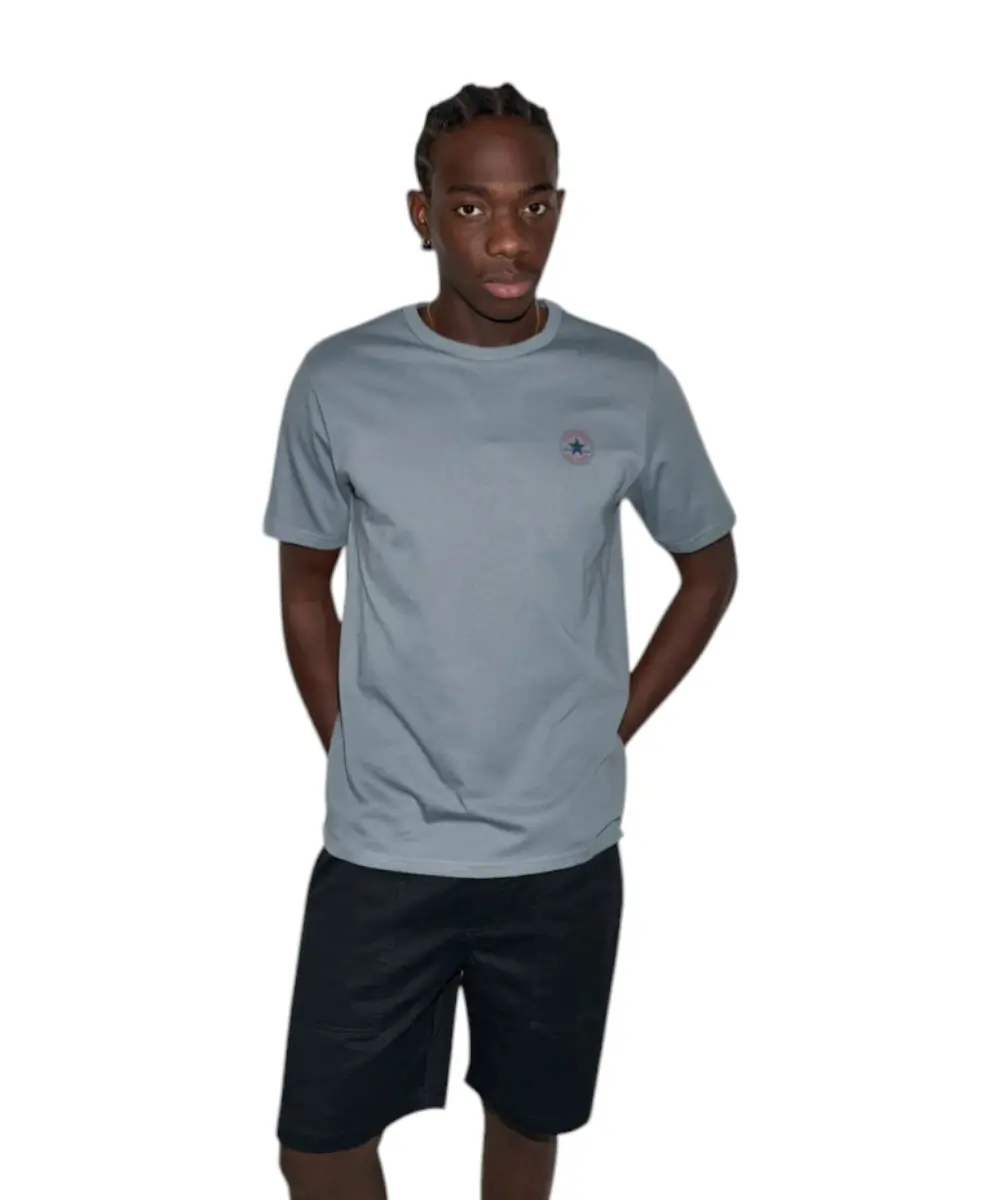 Converse - Ανδρικό T‑shirt Chuck Print Tee Standar Fit CVM5T565-033 Γκρι
