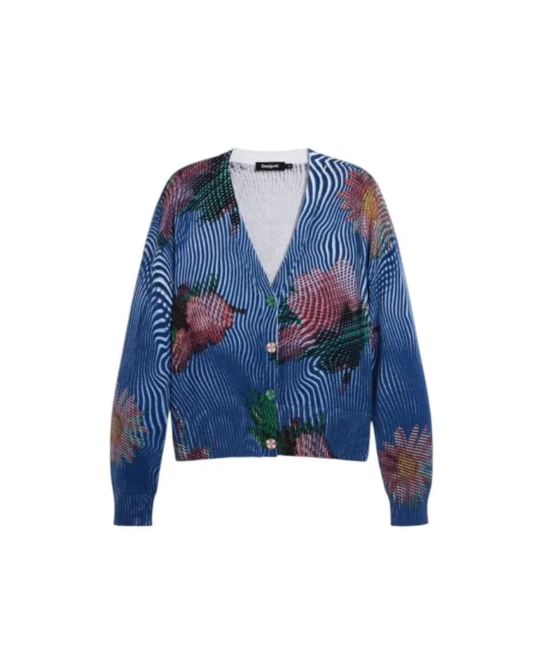Desigual - Γυναικεία Ζακέτα Nora 26SWJF19-5001 Μπλε