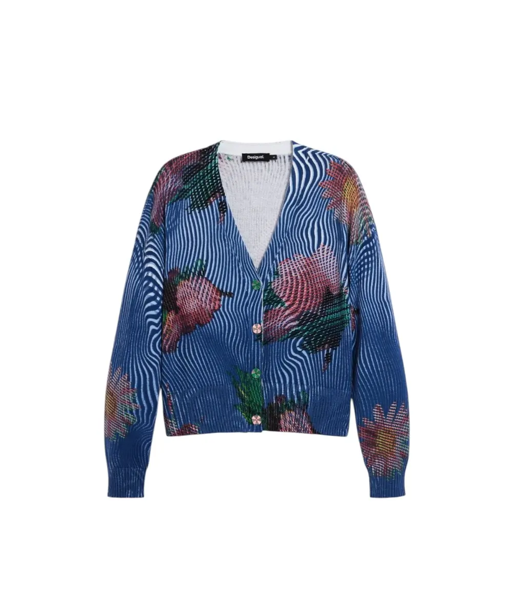 Desigual - Γυναικεία Ζακέτα Nora 26SWJF19-5001 Μπλε