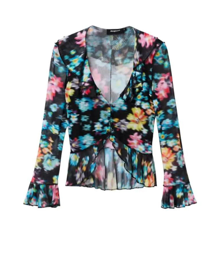 Desigual - Γυναικεία Μπλούζα Laura 23SWTKB0-2000 Μαύρο