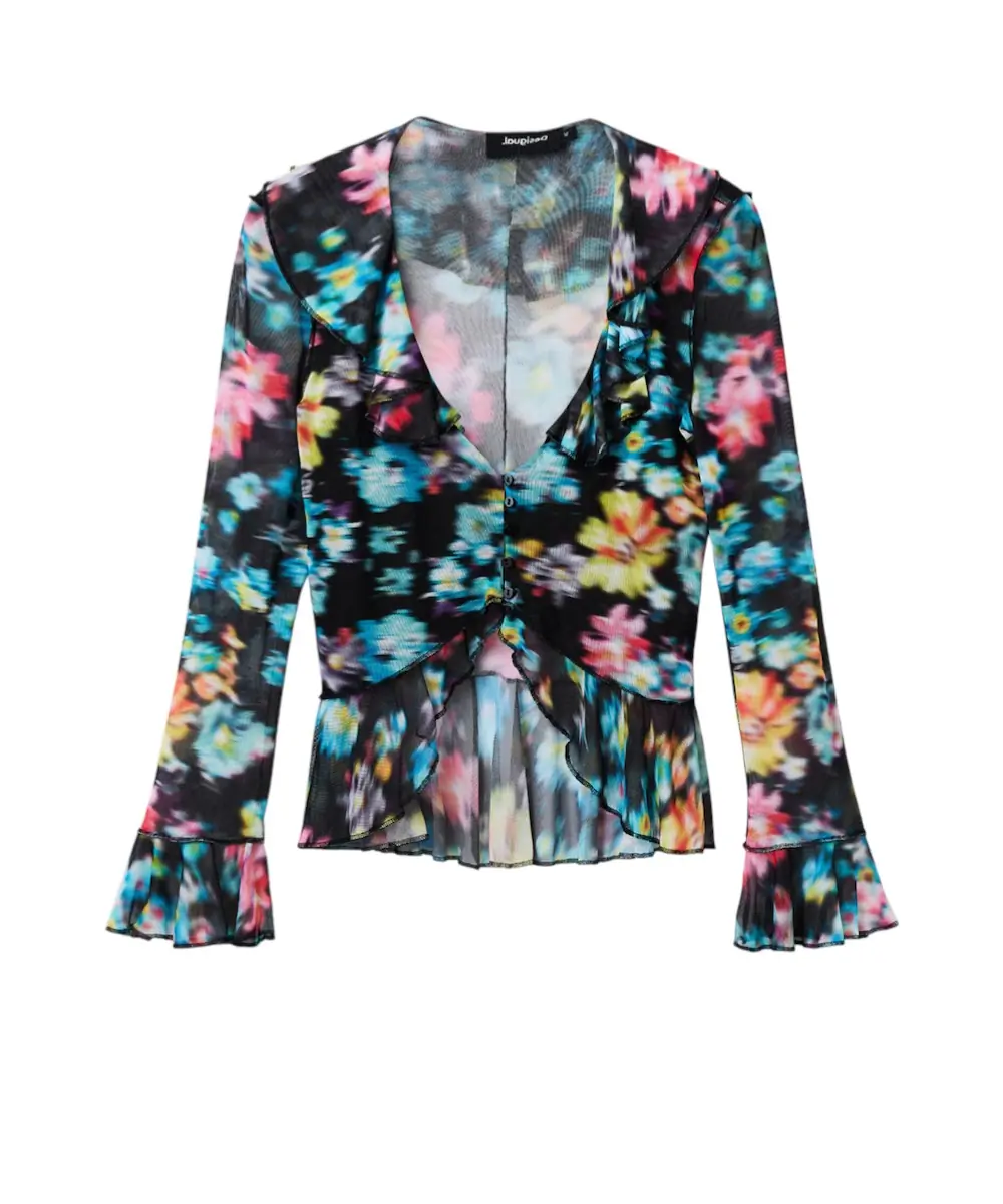 Desigual - Γυναικεία Μπλούζα Laura 23SWTKB0-2000 Μαύρο