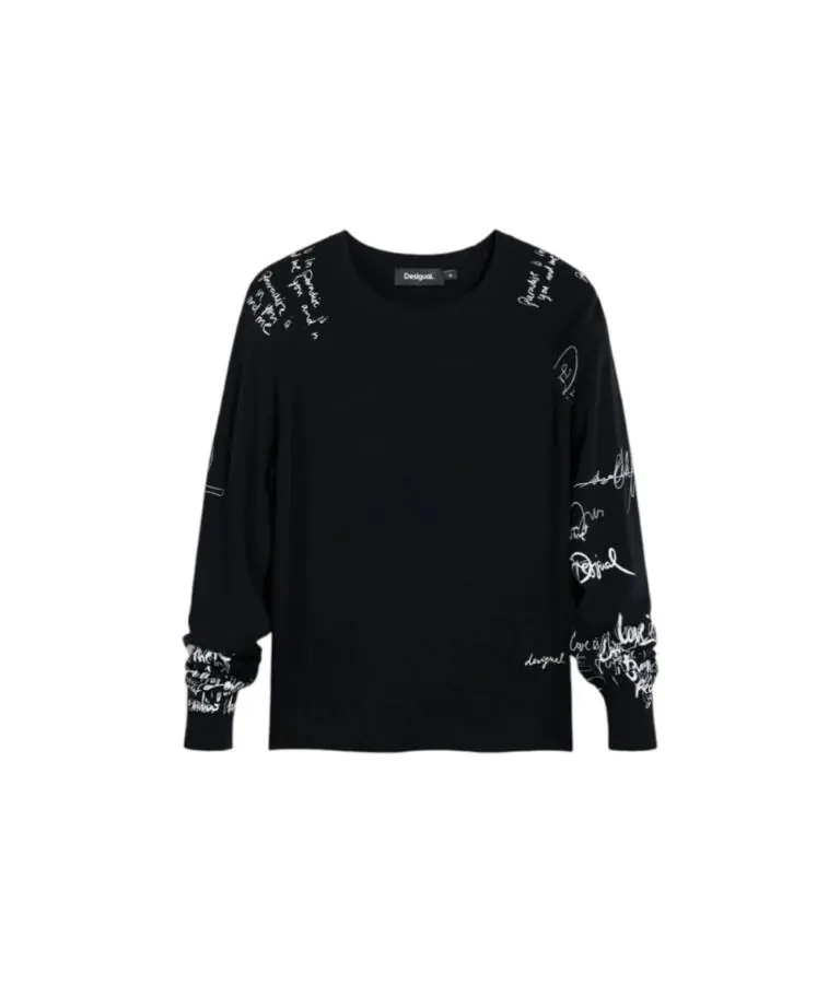 Desigual - Γυναικεία Μπλούζα Marquette 26SWJF10-2000 Μαύρο