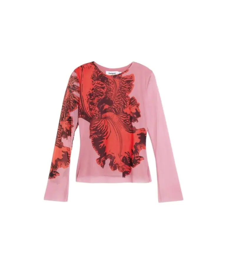 Desigual - Γυναικεία Μπλούζα Orchid Lacroix 26SWTK50-3049 Ροζ