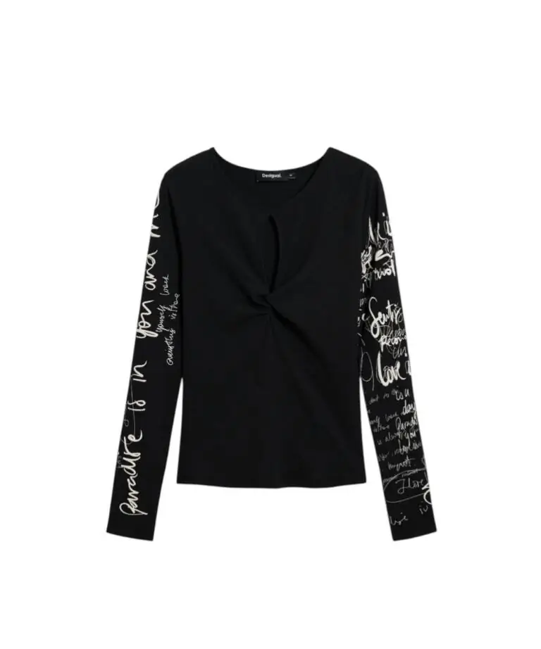 Desigual - Γυναικεία Μπλούζα Zagreb 26SWTK18-2000 Μαύρο