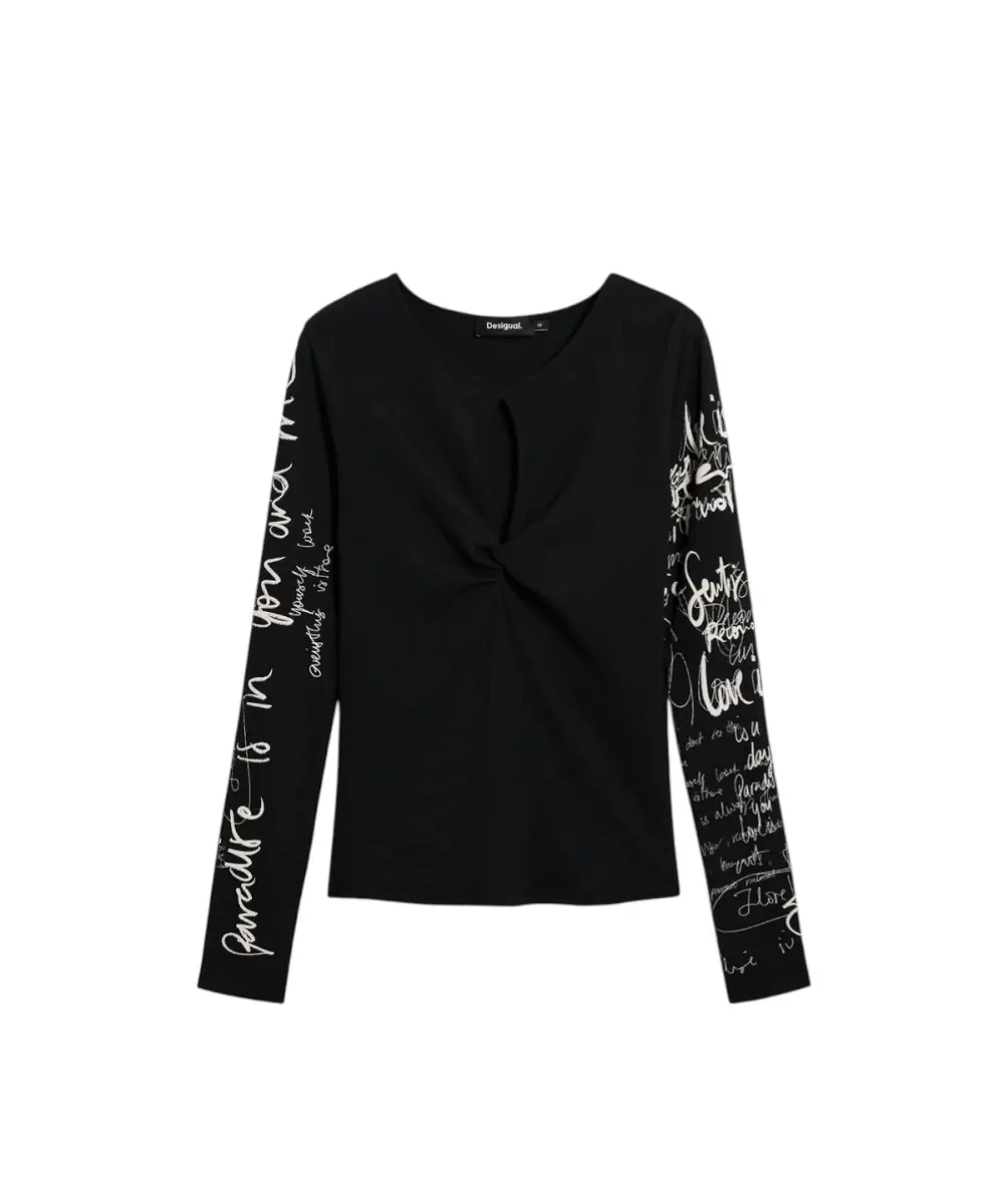 Desigual - Γυναικεία Μπλούζα Zagreb 26SWTK18-2000 Μαύρο