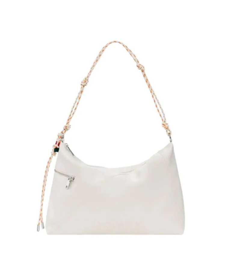 Desigual - Γυναικεία Τσάντα 'Ωμου Half Logo Leiria 2.0 26SAXPA7-1008 Μπεζ