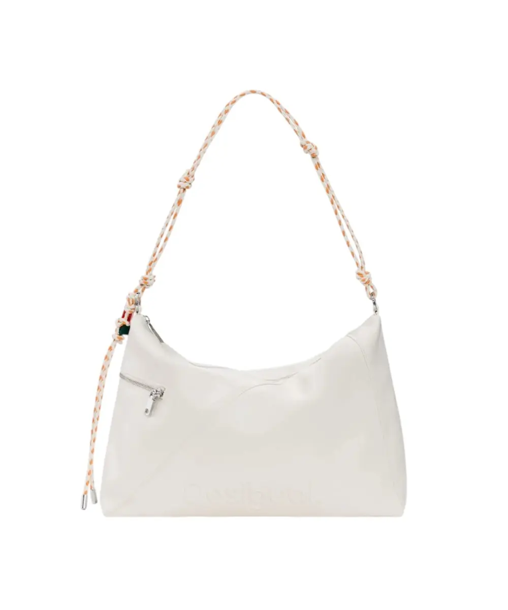 Desigual - Γυναικεία Τσάντα 'Ωμου Half Logo Leiria 2.0 26SAXPA7-1008 Μπεζ