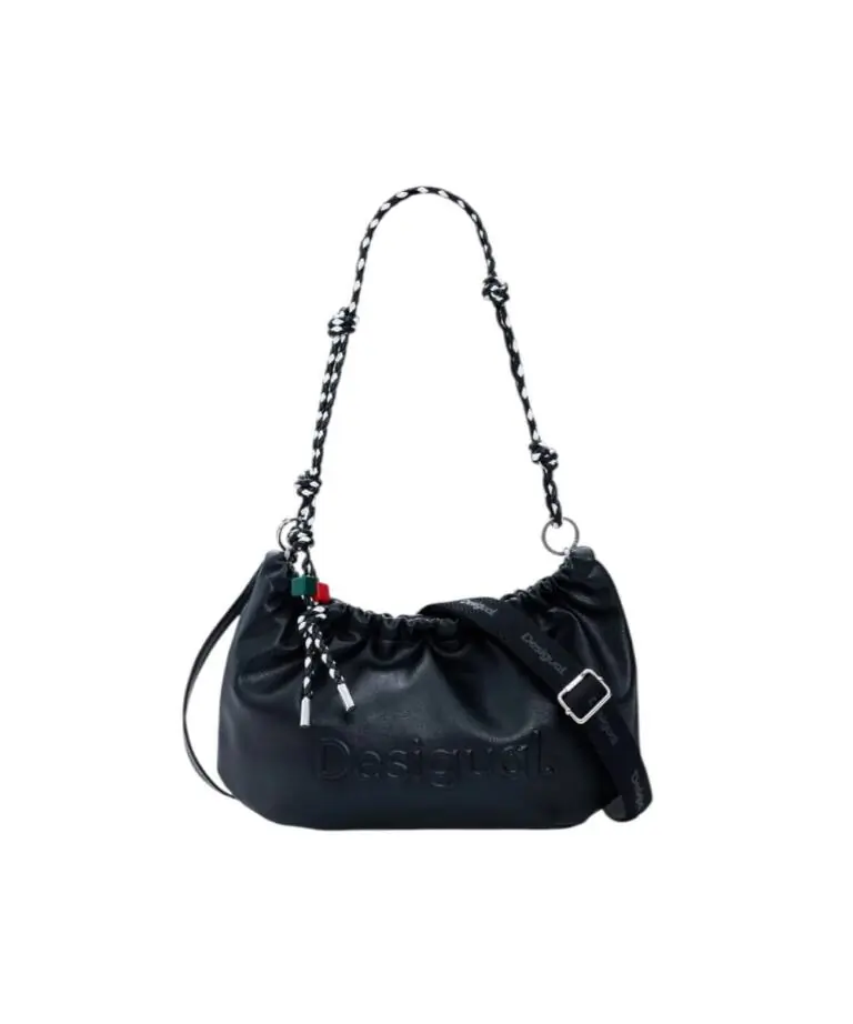 Desigual - Γυναικεία Τσάντα 'Ωμου Half Logo Waverly 26SAXP51-2000 Μαύρο
