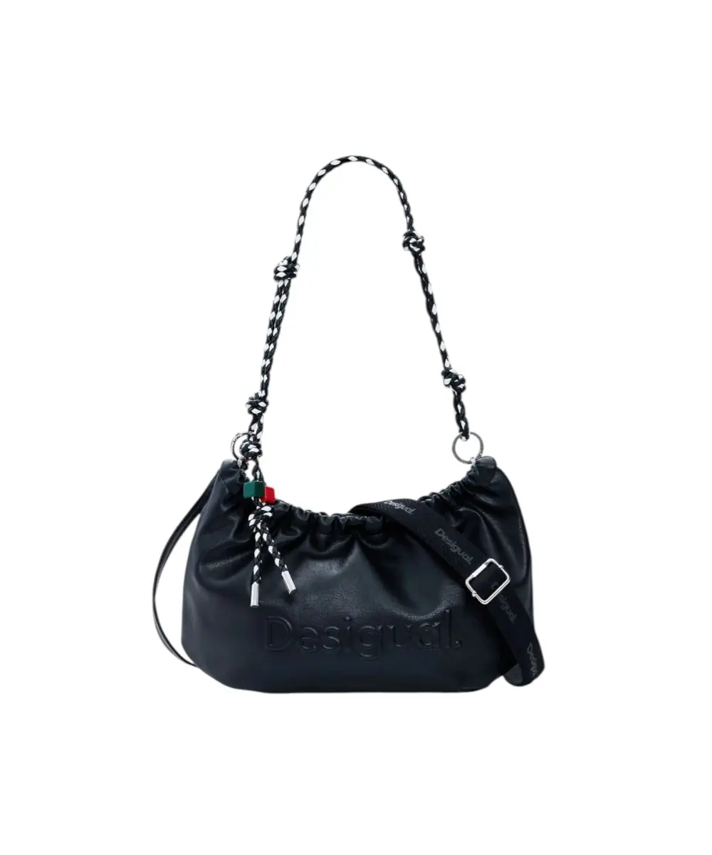 Desigual - Γυναικεία Τσάντα 'Ωμου Half Logo Waverly 26SAXP51-2000 Μαύρο