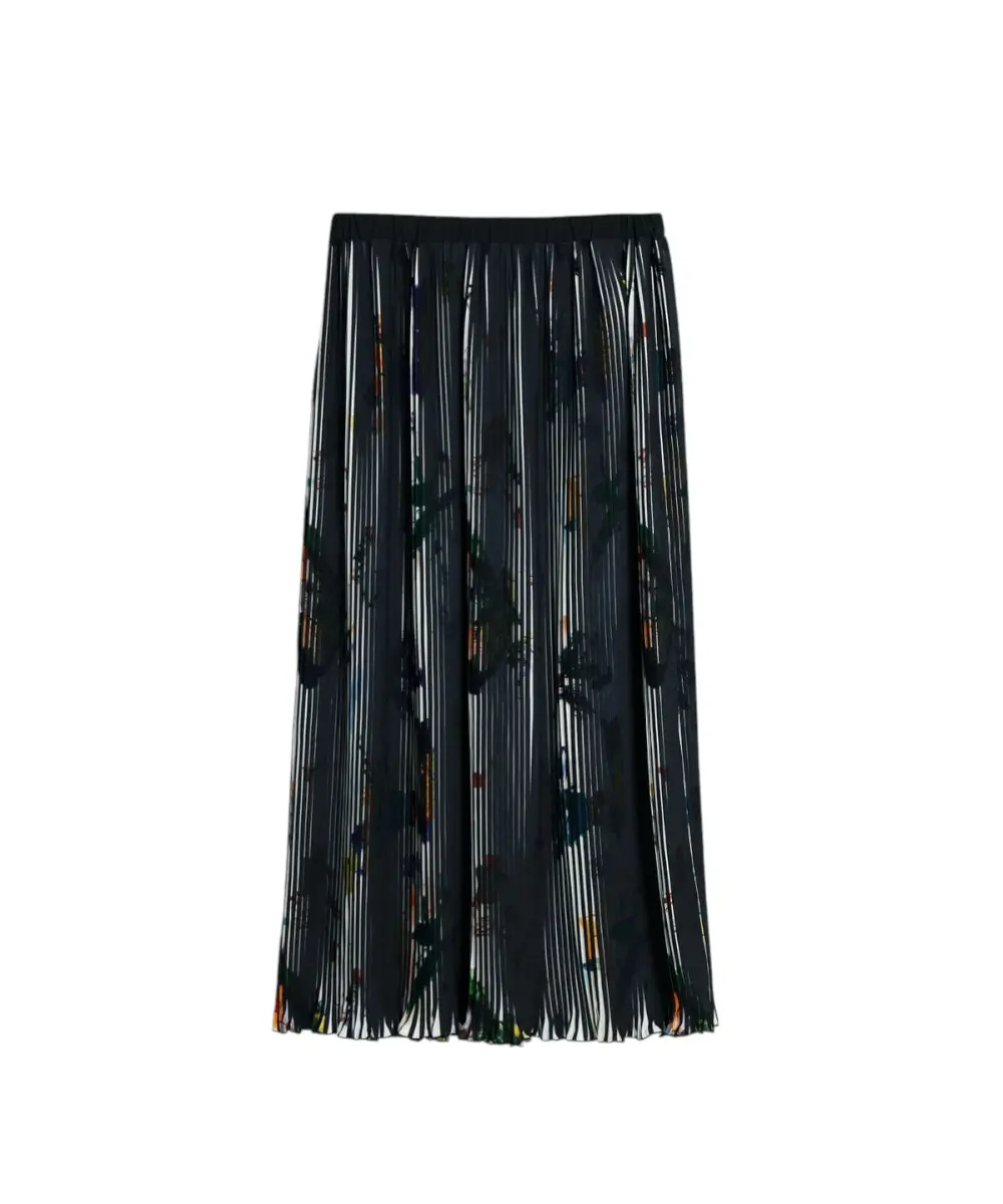 Desigual - Γυναικεία Φούστα Midi Fal Plis 26SWFW14-2000 Μαύρο