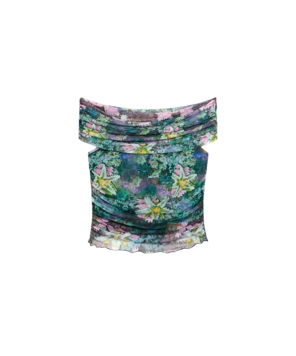 Desigual - Γυναικείο T-shirt Munich 26SWTK22-4031 Πράσινο