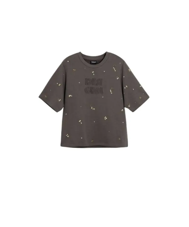 Desigual - Γυναικείο T-shirt Oporto 26SWTK09-2064 Γκρι