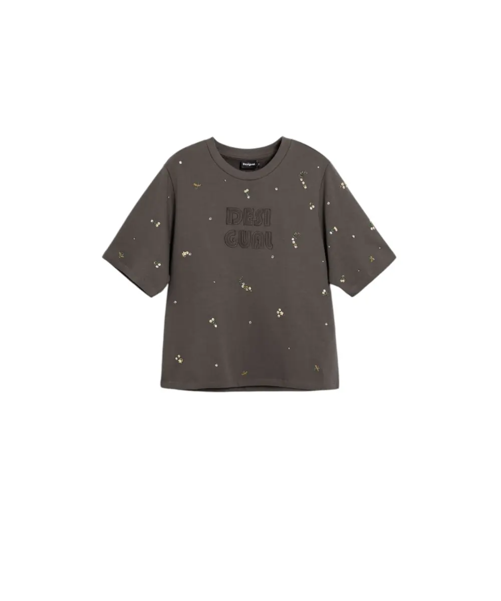 Desigual - Γυναικείο T-shirt Oporto 26SWTK09-2064 Γκρι